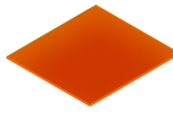 Acrylic Flourescent Orange 1/8 12x24 Cast