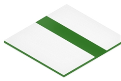 1/16" Laser Engravable Plastic White/Spring Green