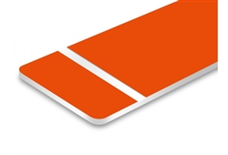 TroLase Outdoor/Indoor L612-206 Orange on White 1/16