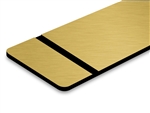 TroLase Metallic Scratch Resistant Indoor LMT734-206SR Brushed Gold on Black 1/16-